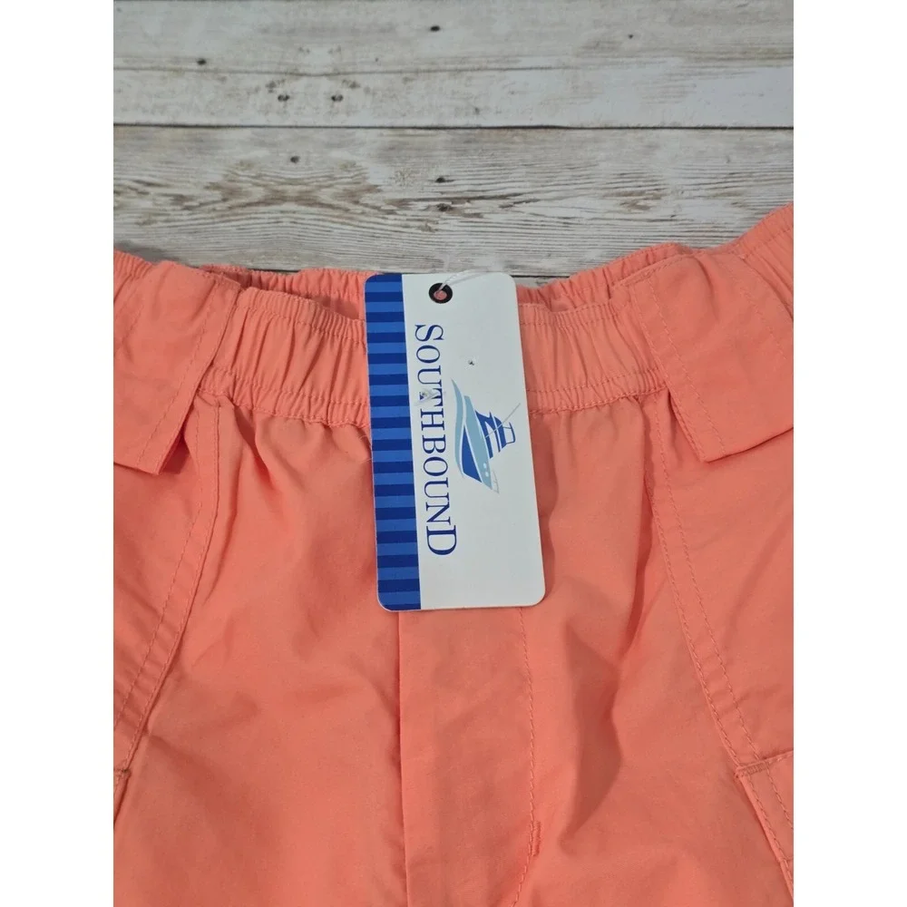 NWT Boys Youth Size 10‎ South Bound Swim Trunks Coral Orange